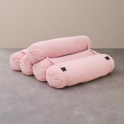 ZWYO HOSIMU "75.8"" Corduroy Adjustable Floor Sofa with 5 Configurable Pillows and Cotton Filling.."