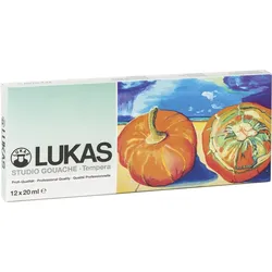 LUKAS Temperafarben 12x 19,0 ml