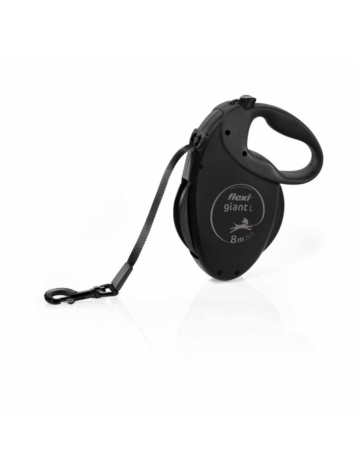 Flexi flexi automatische Hundeleine giant Band black edition 8m