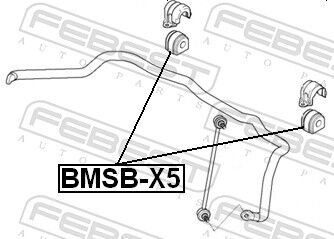 Febest Lagerung, Stabilisator Bmsb-X5 Vorderachse Für Bmw