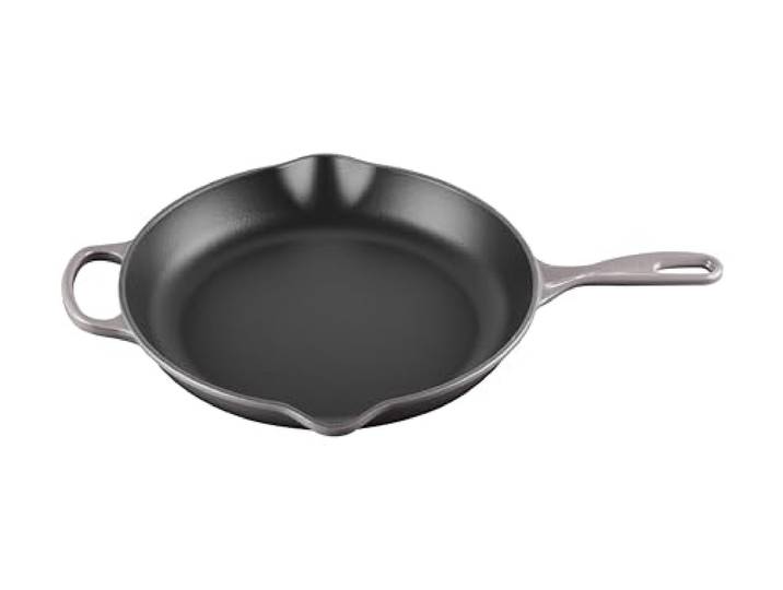 Le Creuset Bratpfanne aus emailliertem Gusseisen, mit Griff, 29,8 cm, Auster