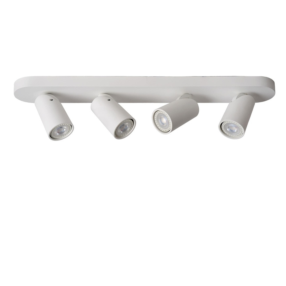 Lucide Plafondspot Xyrus 4-lichts wit aluminium