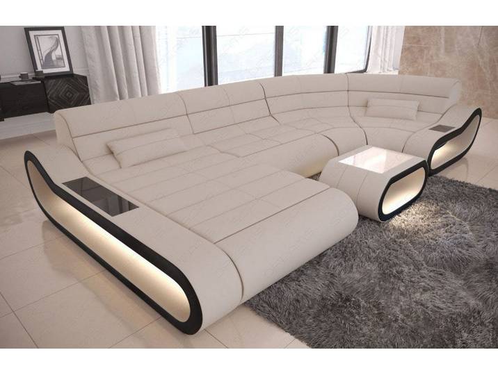 Stoff Wohnlandschaft Concept U-Form