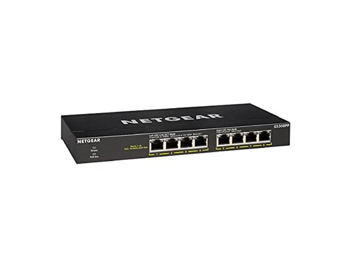 NETGEAR 8 Poorts PoE Gigabit Ethernet Netwerk Switch, Unmanaged GS308PP