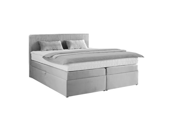 Boxspringbett Rossa in Grau ca. 180x200cm