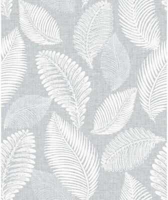 Seabrook Designs Tossed Leaves Nonwoven Unpasted Wallpaper