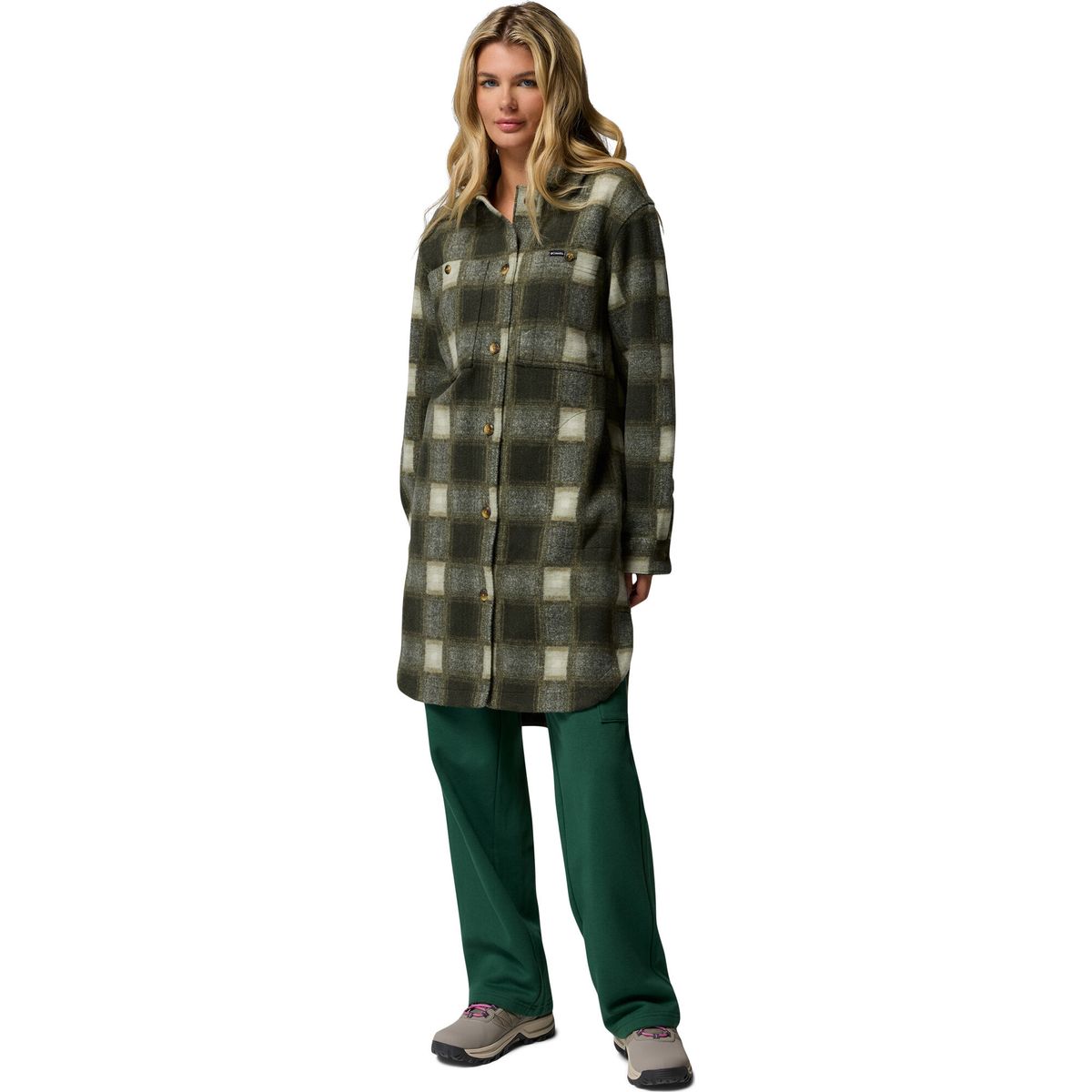 Columbia Wildest Venture Long Fleece Coat greenscape blurred ombre (366) XL 213617-2136171-366-XL