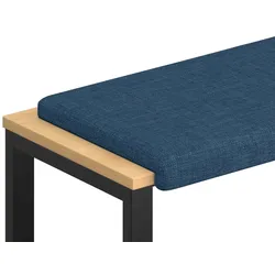 vidaXL Bankkissen Stoff Blau Tiefe 35 cm