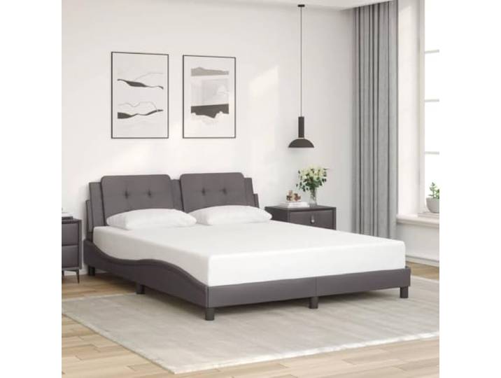 Gepolstertes Kopfteil Kiefernholz Modernes Design Bettgestell Taupe 120 x Bettgestell mit gepolstertem Kopfteil Taupe 120x200 cm Massivholz Kiefer Plattform-Lattenrost Modernes Design, Kein Boxspring