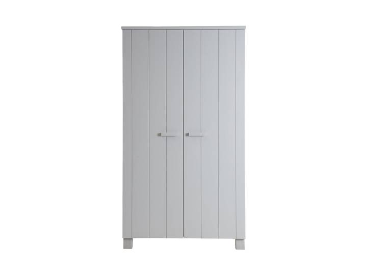 Design Kleiderschrank „Dennis“, 2-türig Betongrau De Eekhoorn