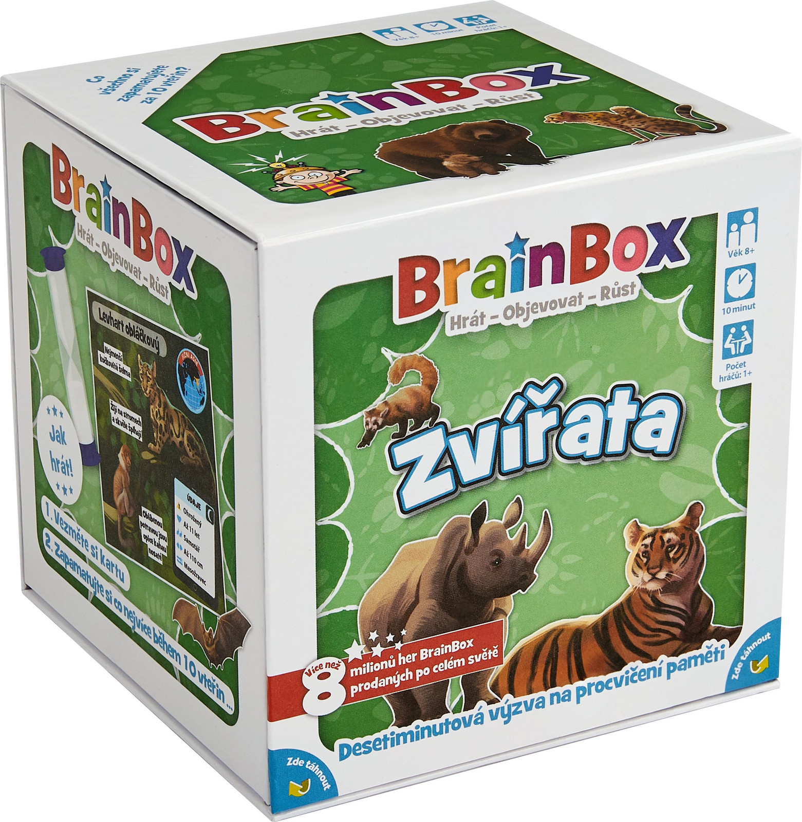 GreenBoardGames BrainBox Dieren - Spel van observatie en kennis