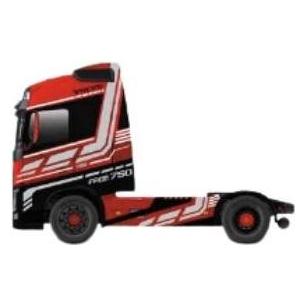 Bburago Page Fire Haulers Volvo FH16 Dunkelrot 1:43 (43BB32203)