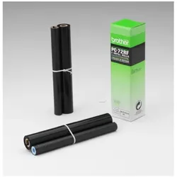 Inkadoo, Fax Zubehör, Brother PC-72RF Thermo-Transfer-Rolle 144 Seiten VE=2 Schwarz Brother Fax T 102 72