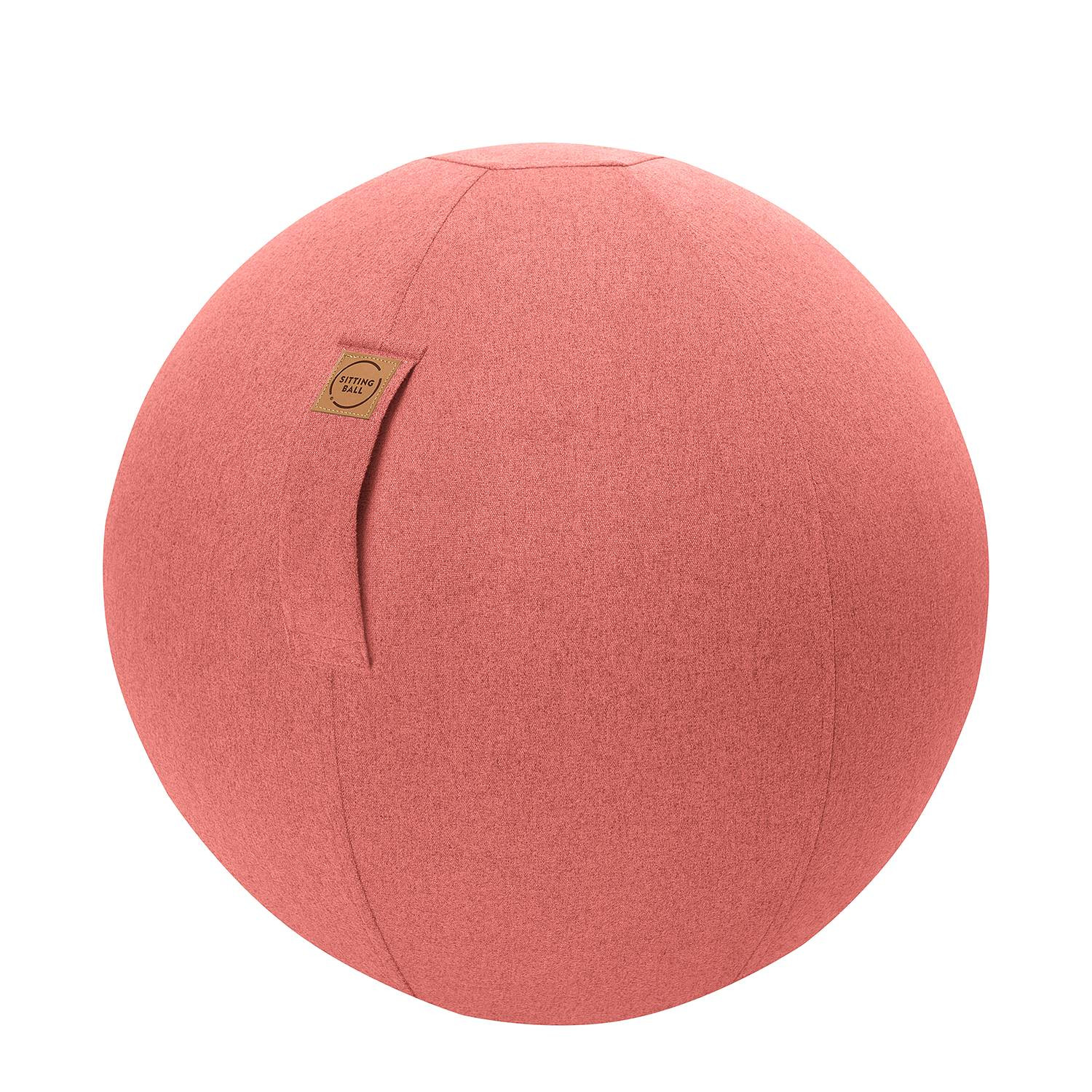 home24 Zitbal Felt oranje/koraal Ø 65cm
