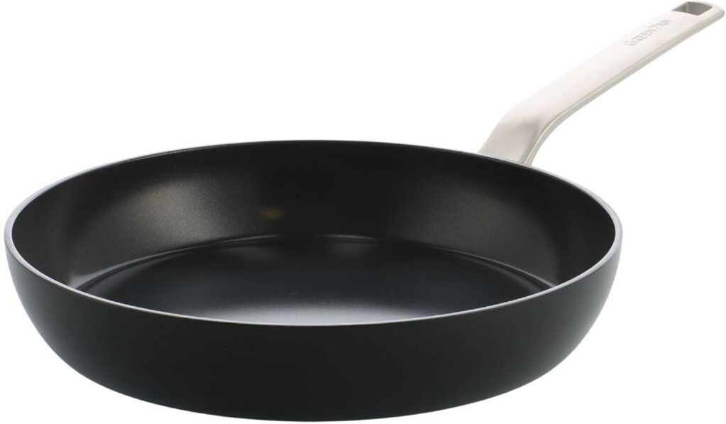 GreenPan Evolution PFAS Free Non Stick Frypan Black/Silver 10cm H x 50cm L x 28cm W