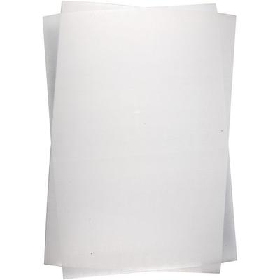 Creativ Company Plastikschrumpfplatten, Blatt 20x30 cm, Dicke 0,3 mm, Glänzend transparent, 100 Blatt