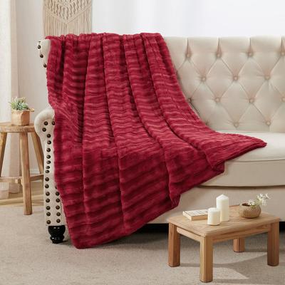 Home Soft Things Derby Double Sided Fauxfur Throw
