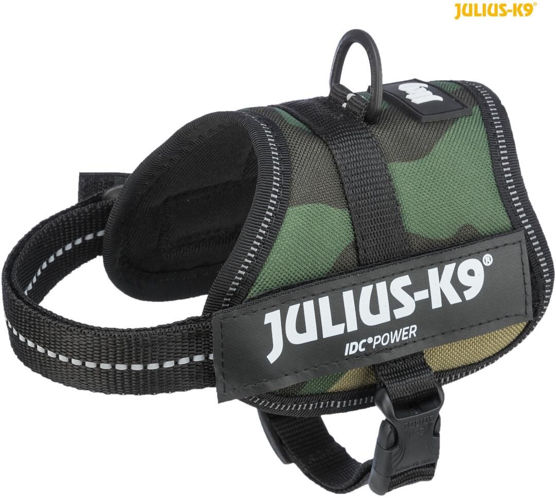 TRIXIE Julius-K9® IDC Powergeschirr®, 2XS / Baby 2: 33–45 cm / 18 mm, camouflage