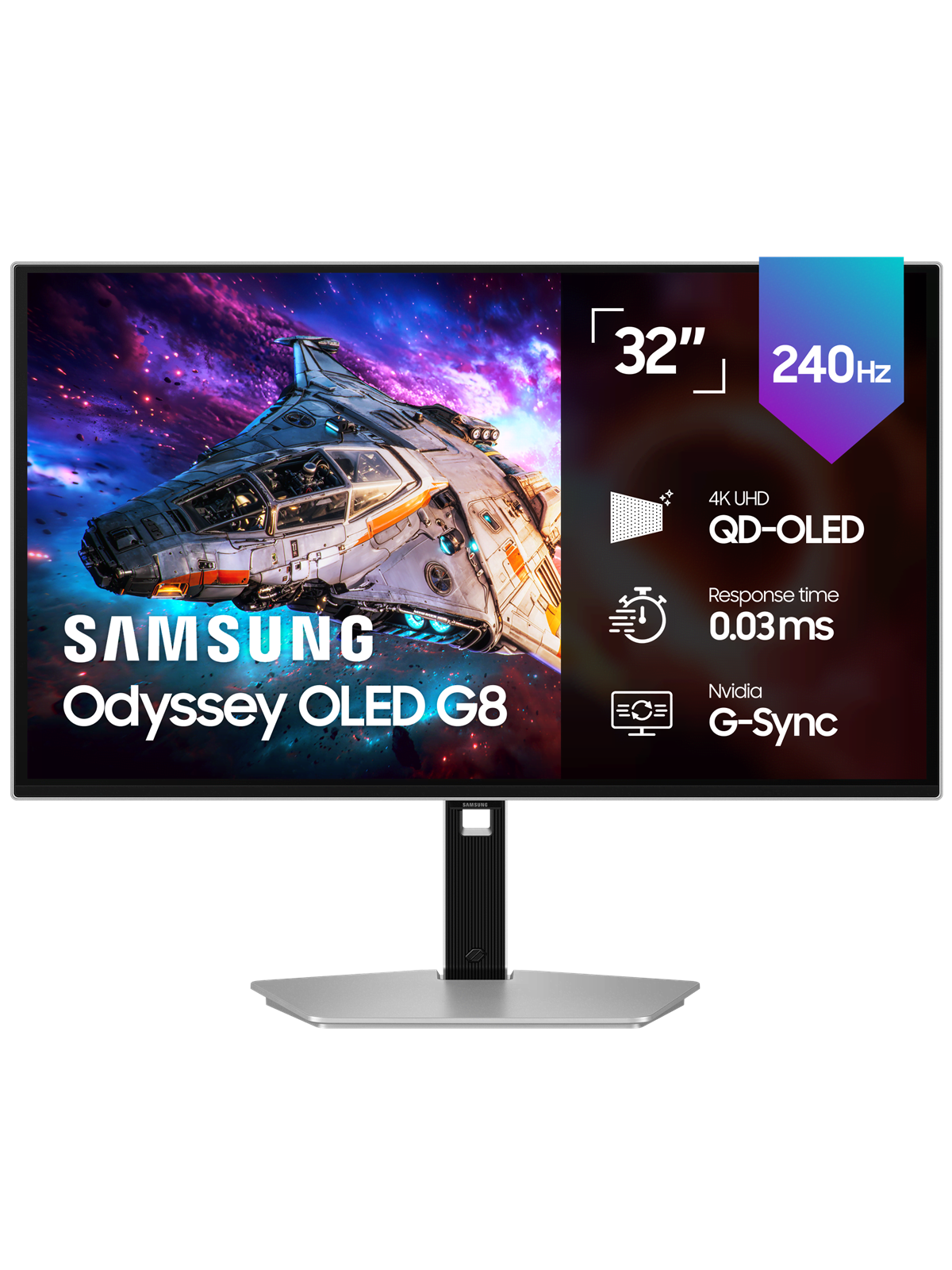 32" Samsung Odyssey OLED G8 G80SH | 3840 x 2160 | 240 Hz | OLED