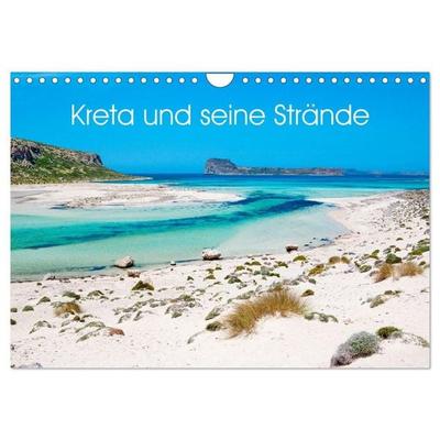 Kreta und seine Strände (Wandkalender 2027 DIN A4 quer), CALVENDO Monatskalender