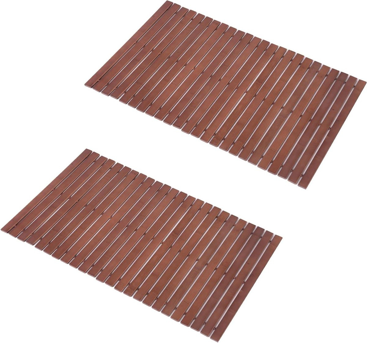 Walnoot Bamboe Badmat - Waterdicht Antislip Badkamer Tapijt - 40 x 51 cm