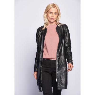 Ledermantel MAZE "4202040", Damen, Gr. XL, schwarz, Obermaterial: 100% Lammleder. Futter: 100% Polyester, Mäntel