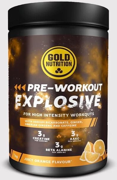 Gold Nutrition PRE WORKOUT EXPLOSIVE 1 Kg Laranja.