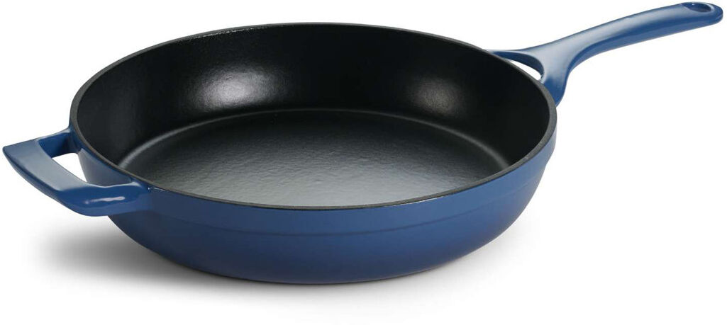 Tramontina Enamelled Cast Iron Skillet 30 cm Blue