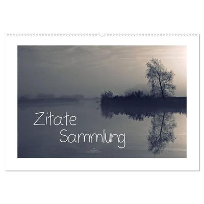Zitate - Sammlung (Wandkalender 2027 DIN A2 quer), CALVENDO Monatskalender