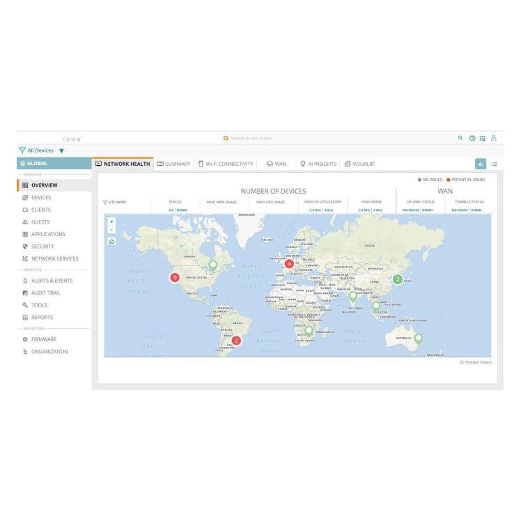 HPE E Aruba Central, 63xx/38xx Switch, Advanced Subscription, 10 years, E-STU (JZ539AAE)