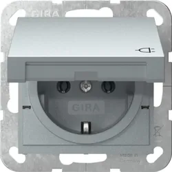 Gira Steckdose KD Aluminium 445426