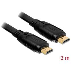 Delock HDMI Anschlusskabel HDMI-A Stecker, HDMI-A Stecker 3.00 m Schwarz 82671 4K UHD HDMI-Kabel