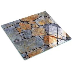 GLASPLATTE 60x52 cm Steine