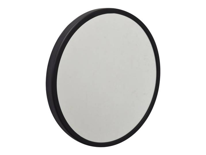Loft42 Wandspiegel Rico Schwarz, Metall, 45x45x4 cm, Spiegel, Wandspiegel
