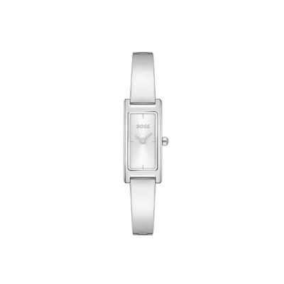 Quarzuhr BOSS "LUCY", silber (silberfarben, silberfarben), Armbanduhren, Damen, Quarzuhr, Armbanduhr, Damenuhr, Edelstahlarmband, analog