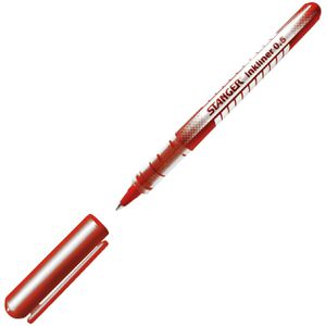 Stanger Tintenroller Inkliner 0.5, Gehäuse rot/silber, 0.5mm, Schreibfarbe rot