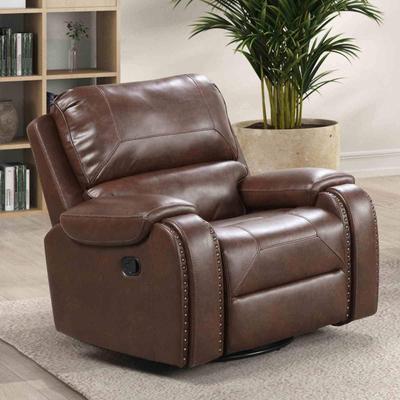 Esofastore Recliner Set Sofa Chair Loveseat Center Console Brown Finish