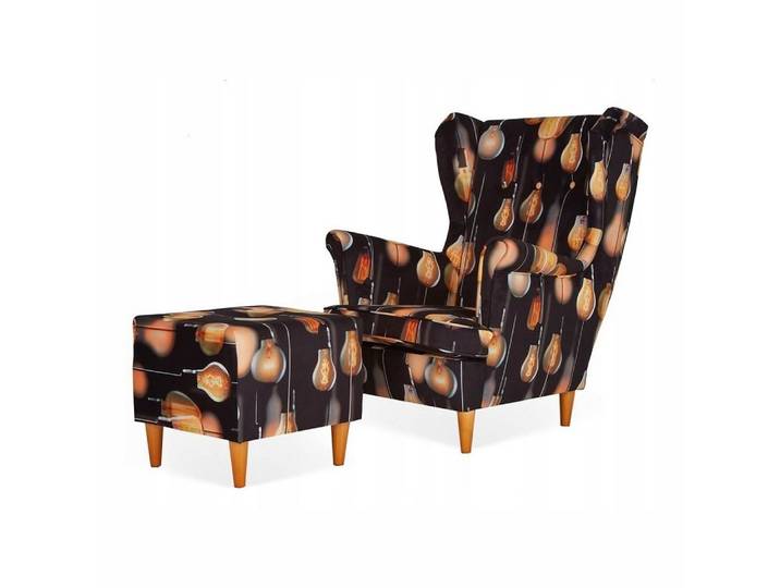 Family Meble Sessel Family Meble ARI Ohrensessel mit Hocker Stoff M 131 104 cm