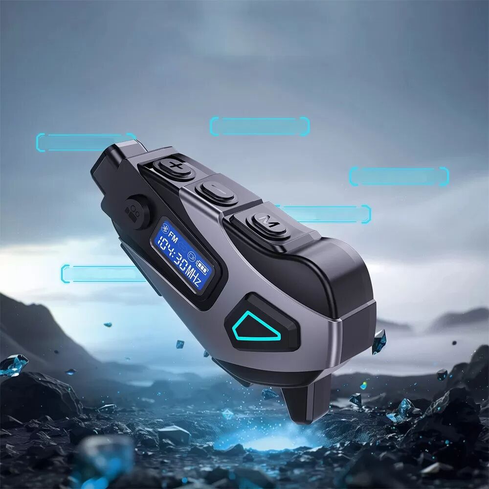 INF Helm Bluetooth Headset mit DVR, FM Radio und IPX8 Wasserdichtigkeit