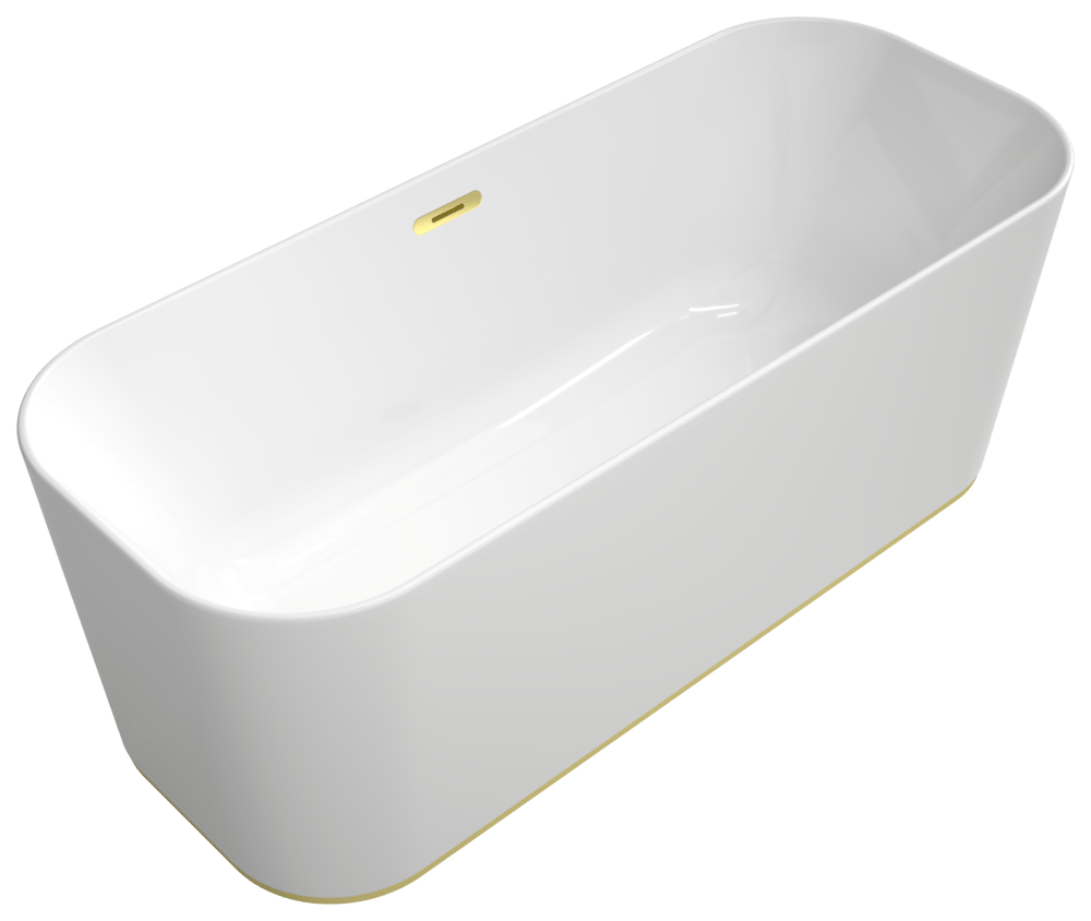 Villeroy & Boch Badewanne Finion Design-Ring Emotion-Funktion Gold White Alpin, 177FIN7A3BCV101 177FIN7A3BCV101