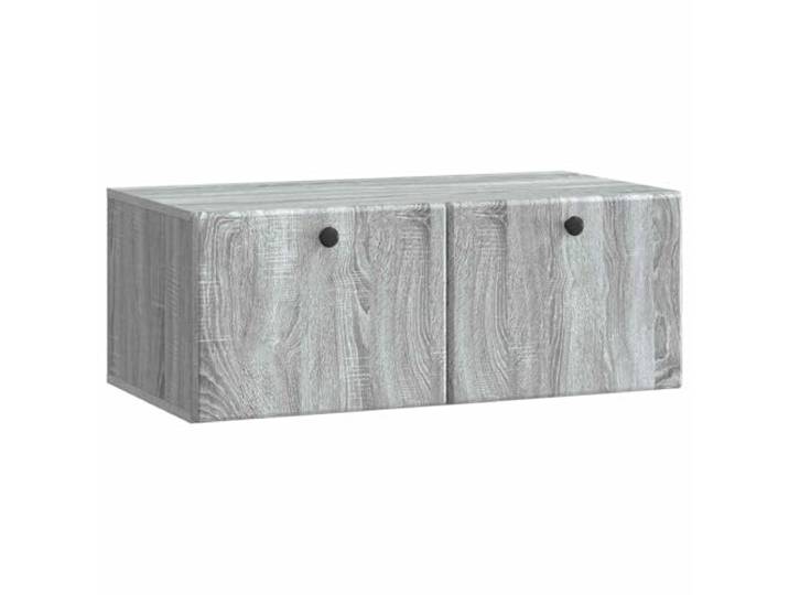 Makastle Wandmontierter TV-Schrank Grau Sonoma 78,5x41x30 cm