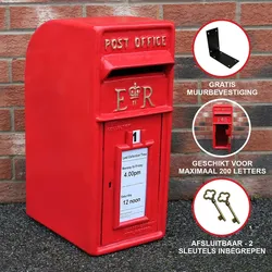 Briefkasten im englischen Stil - Rot