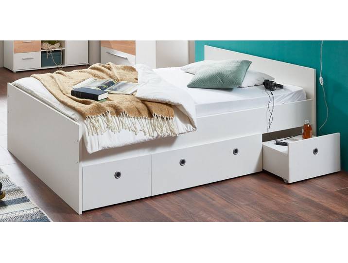 arthur berndt Stauraumbett Bente 1, TOP PREIS, viel Stauraum, 2 Breiten (90cm + 120cm)