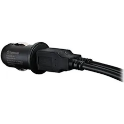 Transcend TS-DPL3 - Auto-Netzteil - 2.4 A - 2 Ausgabeanschlussstellen (2 x USB), Dashcam Zubehör, Schwarz