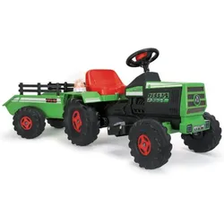 Injusa: Grüner Elektro-Traktor mit Anhänger - 6V