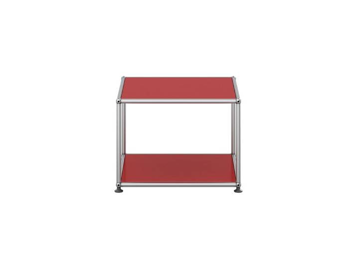 USM Haller Beistell-Tisch M22 rot rubinrot offen T 523 cm 52.3x39x52.3