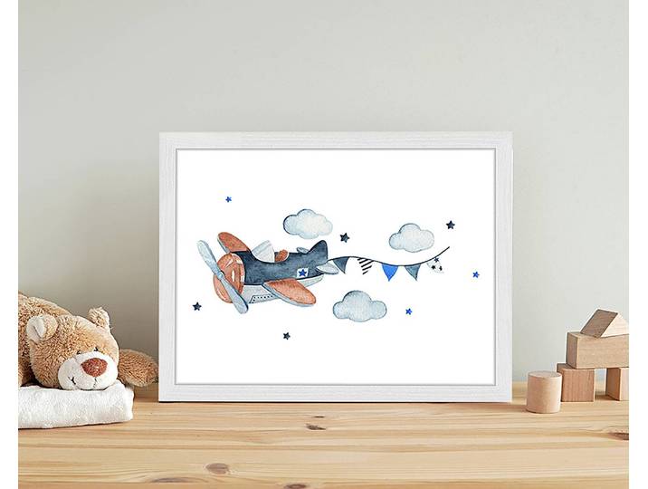 Tableau déco Fly 33 x 43cm Multicolore