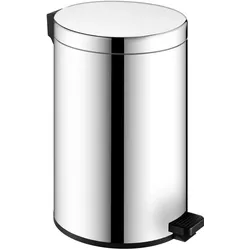 KEUCO PLAN Abfallbehälter Standmodell, mit Deckel, 04988010000, Farbe: Chrom-finish