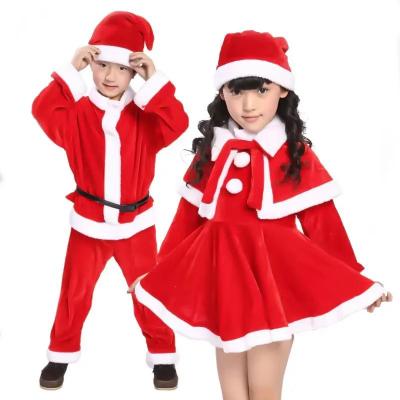 Inspired Living Kids Santa Costume Set Classic Red Childrens Christmas Costume For Boys & Girls boy 150