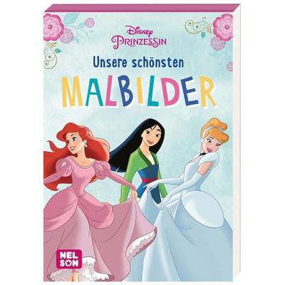 Disney Prinzessin: Unsere schönsten Malbilder, Taschenbuch von , Nelson, 978-3-8451-2231-1